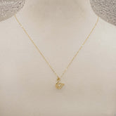 Golden Swan Pendant Necklace 1.06 Grams, 18kt Gold